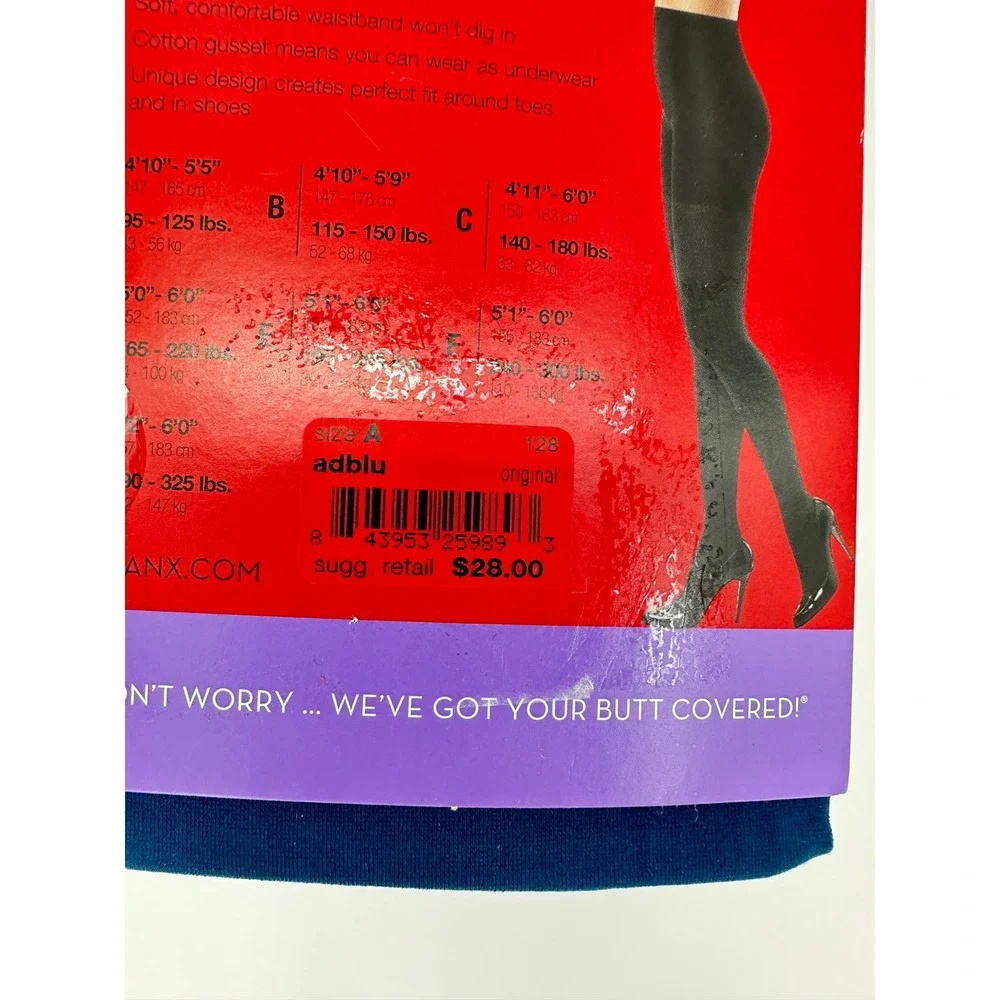 Spanx Tight-End Tights Women Size A ADBLU‎ Blue Bodyshaping Opaque 128 NEW
